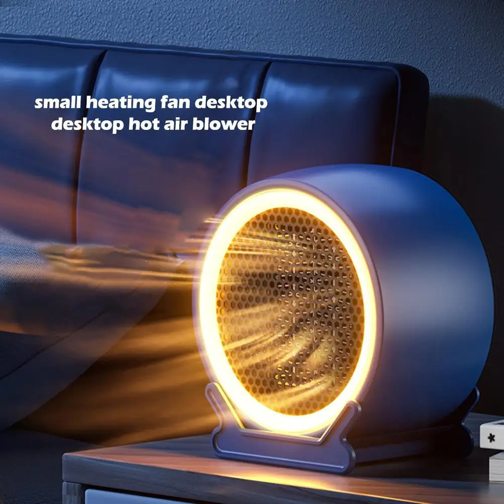 

Portable Electric Space Heater 1200W Home Office Desktop Warm Air Heater Warmer Fan Household Silent Remote Fast Space Heater