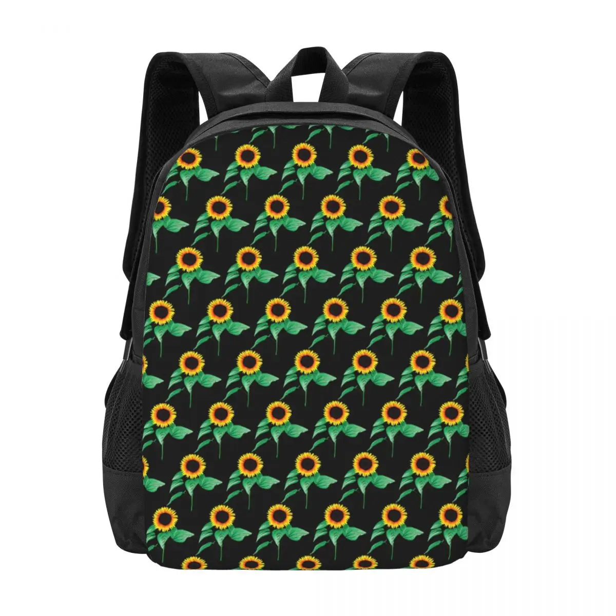 

Art Sunflower Backpack Nature Floral Print Travel Backpacks Women Men Designer Breathable School Bags Kawaii Rucksack