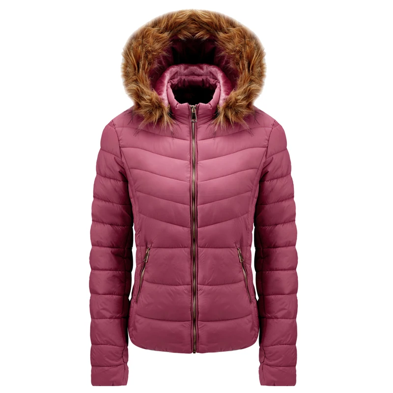 2023 Women Winter Jacket New Simple Fashion Big Fur Warm Parkas Jackets for Women Down Coat Warm Plus Size Parka Cotton Outwear