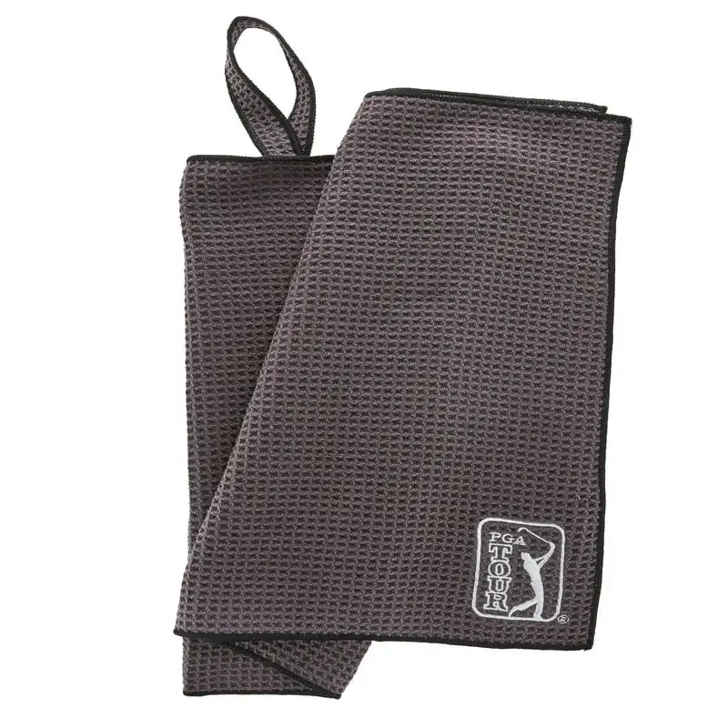 

Microfiber Golf Waffle Texture Towel, Gray