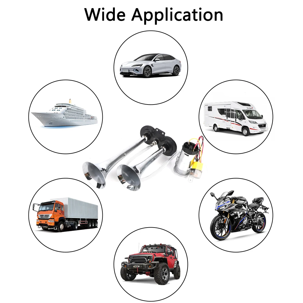 С воздушным компрессором 12 в 80 А реле 150 дБ громкий Hooter двойные трубы модификация