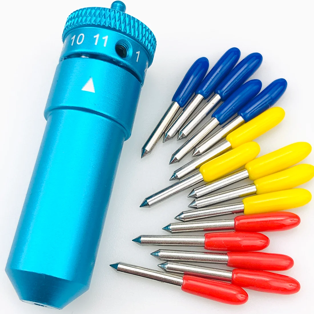 

15 шт. 30/45/60 лезвие плоттера виниловый резак для Graphtec Silhouette Cameo 1 2 3 портрет 1 2 резьба + 1 шт. держатель лезвия