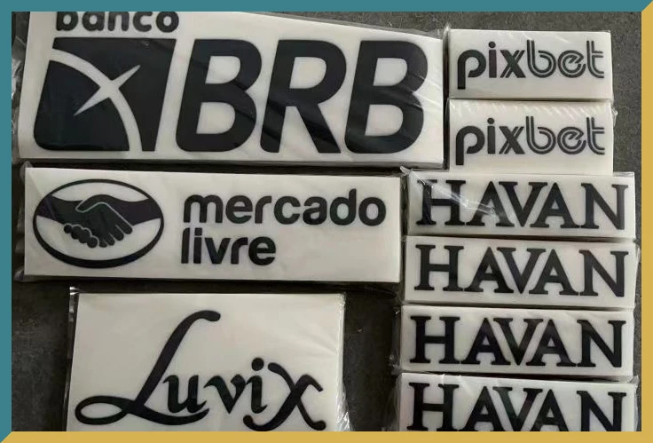 

2022 Sao Paulo Sponsor Printing Soccer Badge Iron on Transfers for Clothing