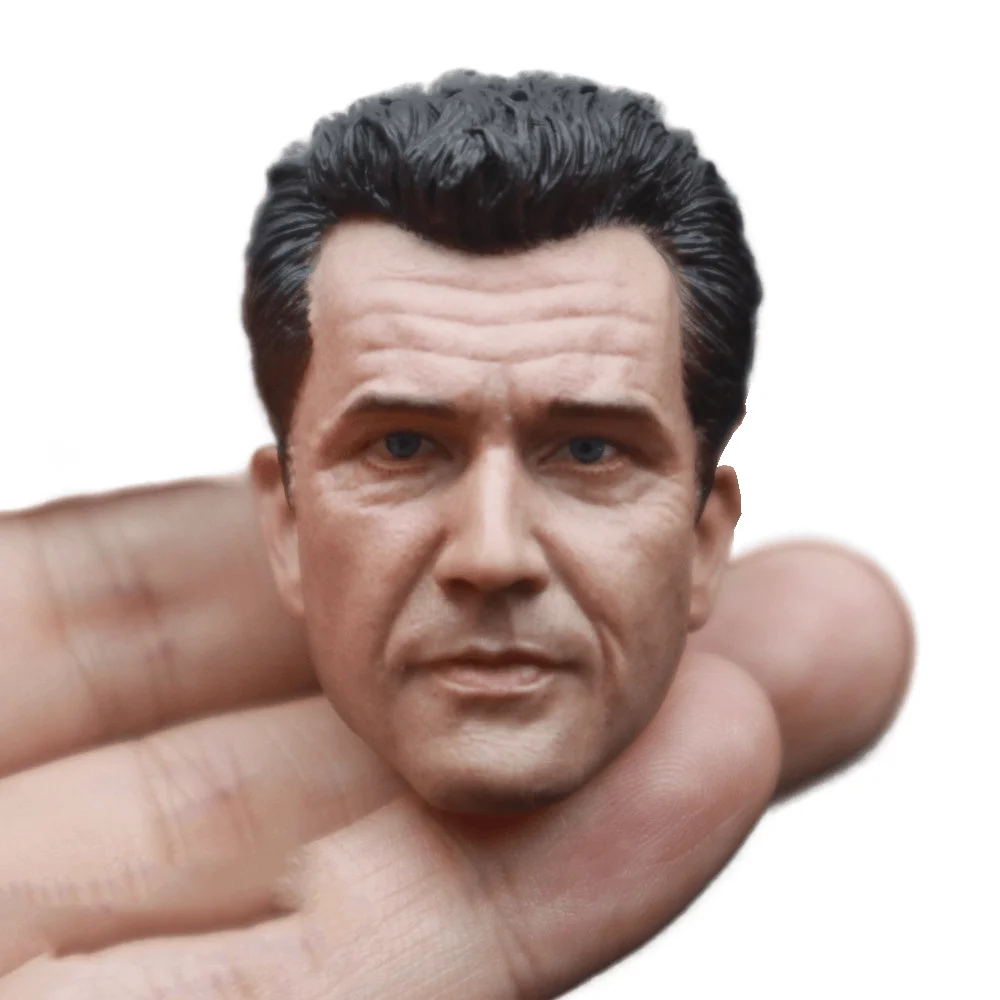 

1/6 соотношение Mel Gibson Мужская голова Модель ПВХ подходящая Gor 12-дюймовая экшн-фигурка кукла DIY звезды Soldie