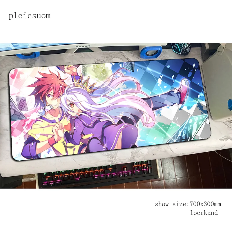 Фото No Game No Life padmouse HD узор игровой коврик для мыши игровой большой коврик для мыши геймер компьютерный стол модный коврик для ноутбука коврик для мыши ПК №2