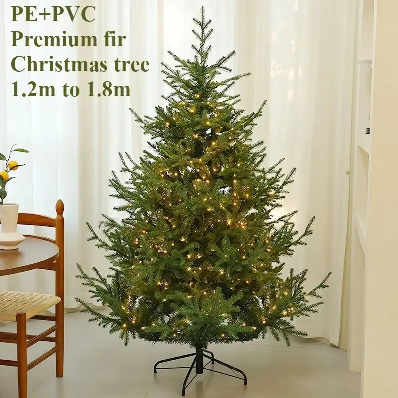 Искусственная рождественская елка PE и ПВХ светодиодные фонари Рождественская