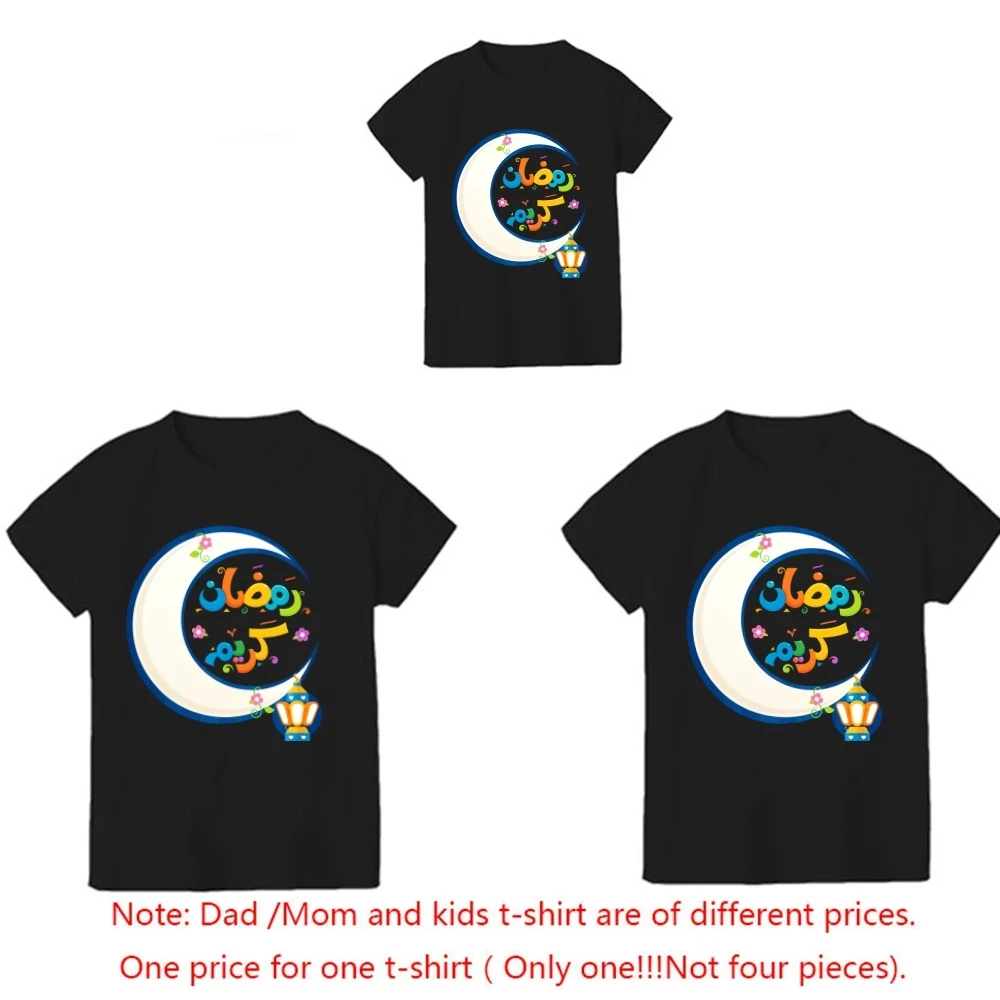 Новинка 2024 семейная сочетающаяся футболка из чистого хлопка с надписью коротким