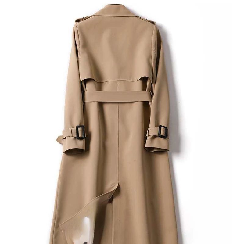Женский тренчкот куртки для женщин длинные пальто корейская мода с поясом Топ