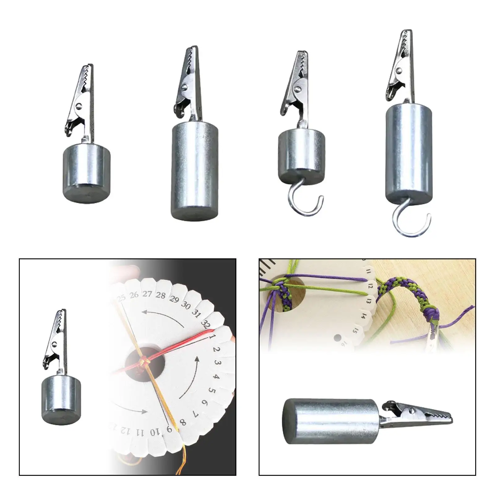 Thread End Clip Crocodile for Crafting Supplies DIY Rope Cord Crafts Disc