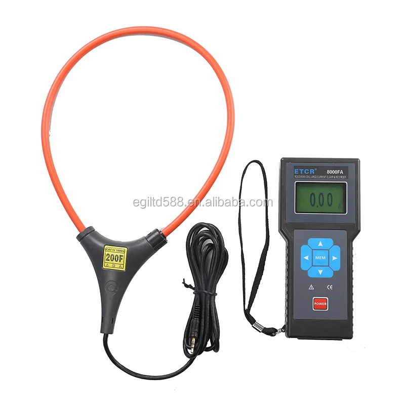 

ETCR8000FA Flexible Coil large Current Clamp / Recorder Current Tester Ammeter