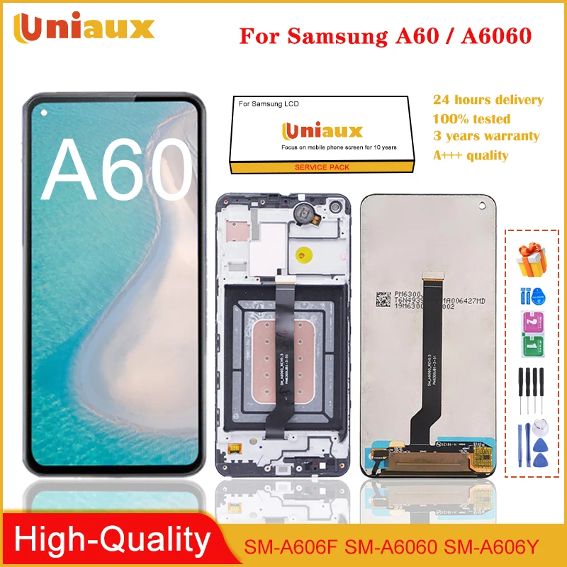 ЖК-дисплей для Samsung Galaxy A60 A606F A6060 M40 M405 с сенсорным экраном и дигитайзером в сборе