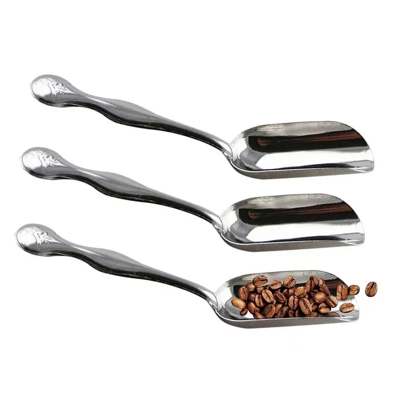 

3 Pcs Stainless Steel Coffee Shovel Coffee Beans Bag Teaspoon Coffee Shovel Tea Shovel Candy Scoops Tea Accessories