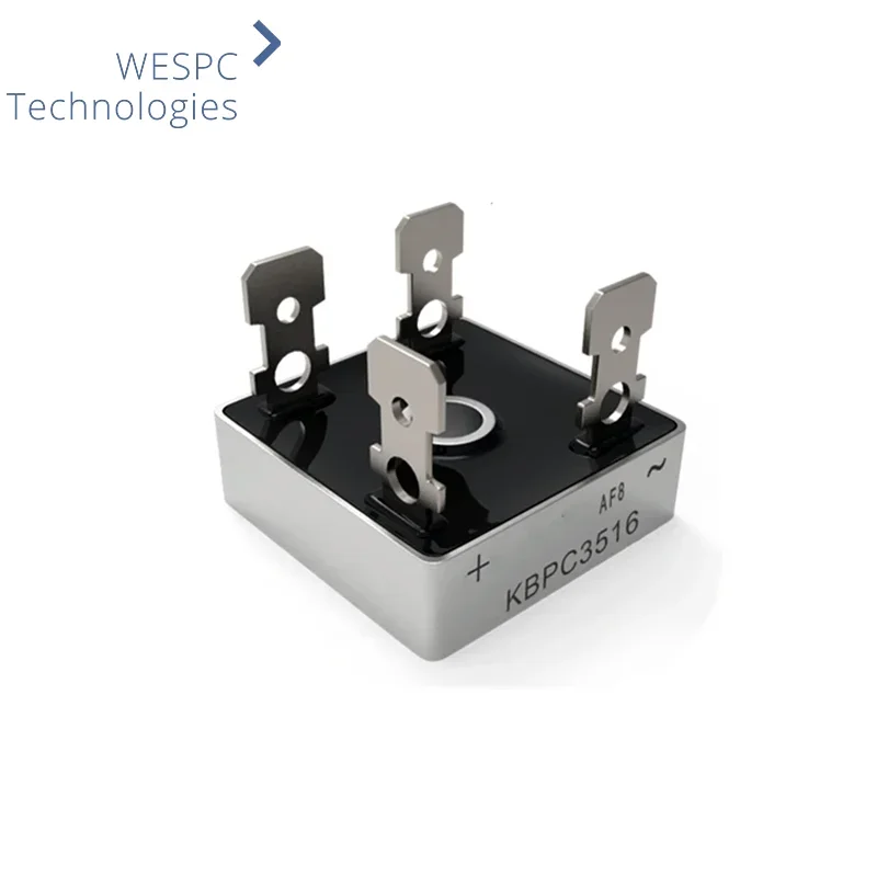 KBPC3516 KBPC3516W Однофазный диодный мост 35A 1600V квадратный медные ножки