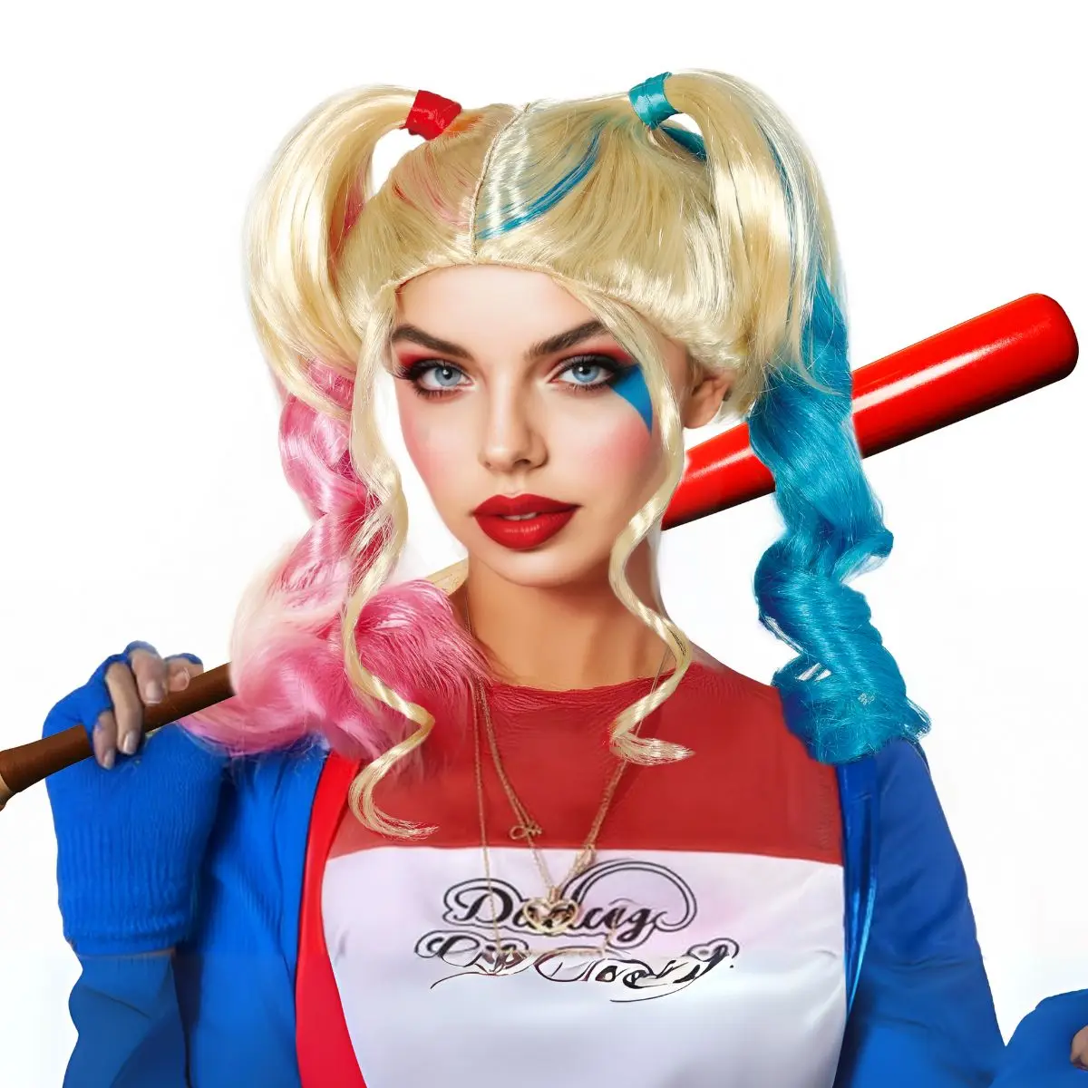 Anxin New Rubies женский костюм отряд самогубцев Харли Квинн парик для женщин