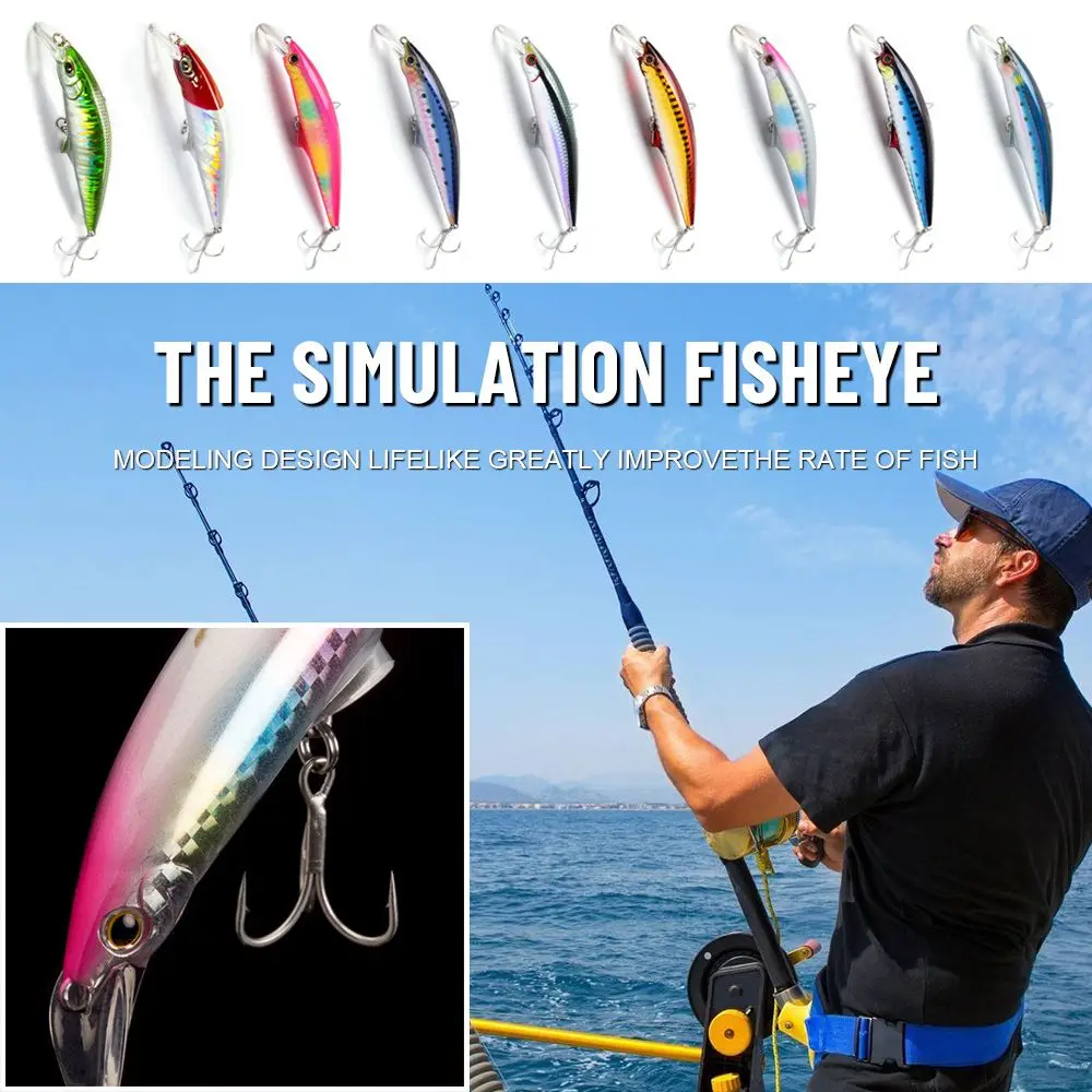 

120MM/45G Outdoor Crankbaits Useful Winter Fishing Minnow Lures Pencil Minnow Baits Fish Hooks