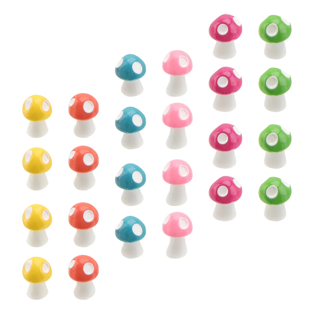 

Mushroom Decoration Accessories Decor Ornament Miniature Landscape Garden Bonsai Mini Mushrooms Diy Adornment Bridge Resin Micro