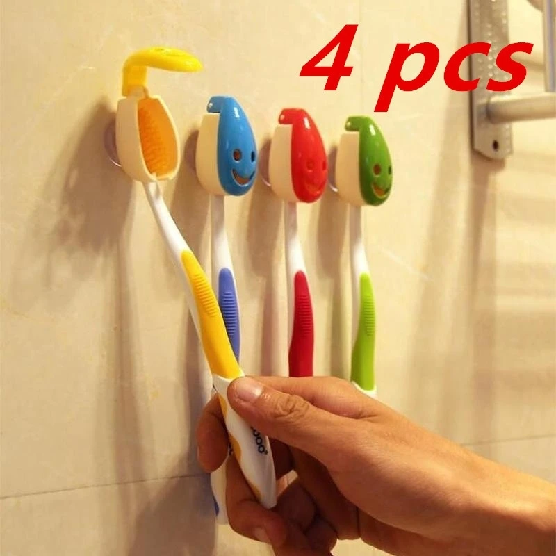 

4 Cute and Creative Cartoon Animal Design Automatic Suction Toothbrush Holder