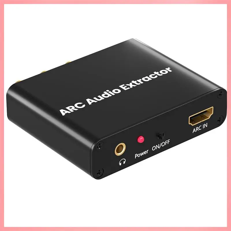 Фото N91R — совместимый адаптер ARC с цифровым оптическим разъемом TOSLINK SPDIF/коаксиальным и аналоговым разъемом 3,5 мм, аудиоконвертер HD ARC в RCA. №1