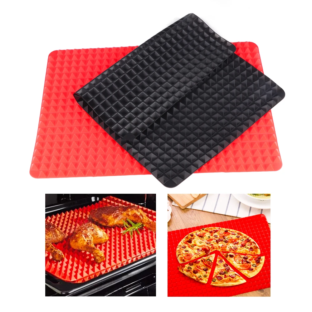

1PC Pyramid Bakeware Pan 4 color Nonstick Silicone Baking Mats Pads Moulds Cooking Mat Oven Baking Tray Sheet Kitchen Tools