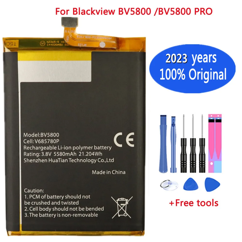 

100% Original 5580mAh Replacement battery For Blackview BV5800 / BV5800 Pro High Quality Batteries Bateria+Tracking number