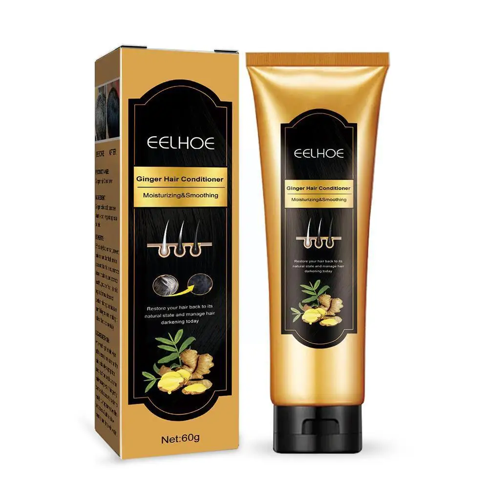 

Кондиционер для темных волос Ginger Essence, профессиональный кондиционер для размягчения и повреждения волос O1L0