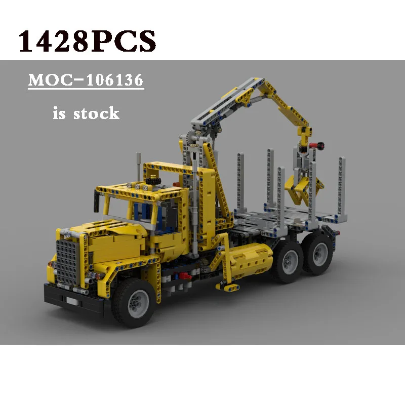 

Classic Truck MOC-106136 Design 42009 Type C: 9397 Logging Track 1428 PCS Adult Interest Building Block Toy DIY Birthday Gift