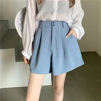 shorts women simple casual solid comfortable high waist trousers ulzzang chic summer student female clothing shorts women