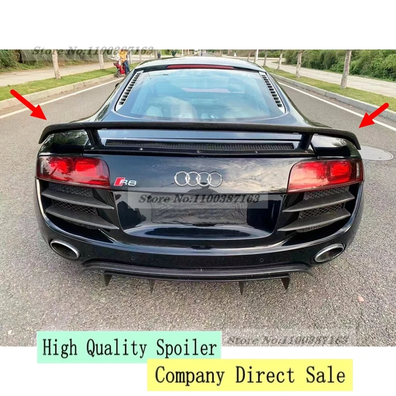 

Car-Styling R8 Carbon Fiber Rear Trunk Boot Spoiler Wing for Audi R8 GT V8 V10 2007-2016