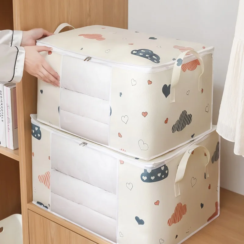 

Home Organization Closets Wardrobe Bags Tote Packaging Cubes Ziplock Big Storage Pouch Bag Transparent Reusable Foldable