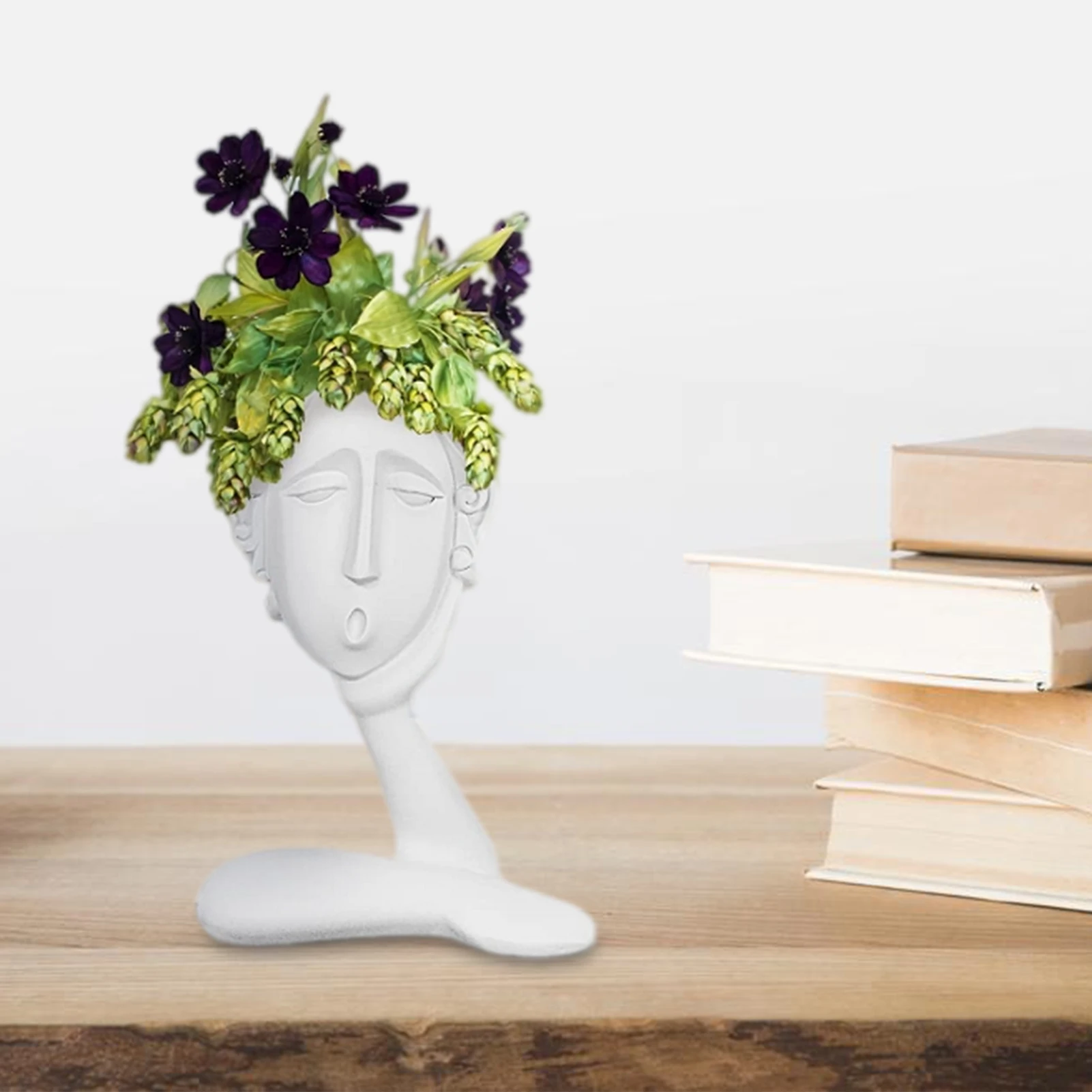 

Creative Cute Imitation Humanoid Ceramic Resin Flower Pot Succulent Planter Crafts Vase Home Decoration Personalized Gift