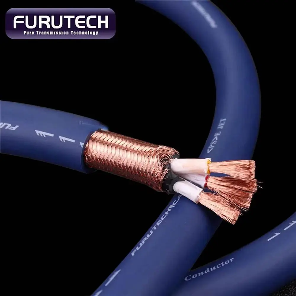 Оригинальный японский кабель питания Furutech FP-3TS20 с синей лентой OCCHiFi 90 °   Изгиб линии обновления компакт-дисков усилителя с вилкой европейского стандарта (art.: 3920cd73a3771) - 3920cd73a3771