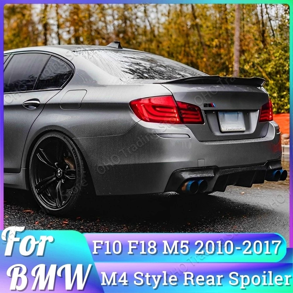 

Для BMW 5 серии F10 F18 M5 Задний спойлер крыло 520i 525i 528i 530i 535i 2010-2017 PSM стиль Багажник губа хвост багажник спойлер тюнинг