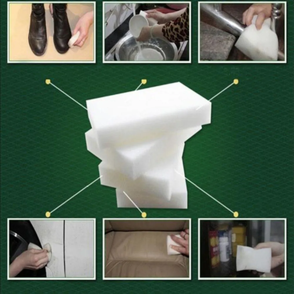

100*60*20mm Melamine Sponge Eraser Melamine Cleaner Eco-Friendly White Kitchen Magic Eraser Magic Cleaning Sponge 100pcs/lot