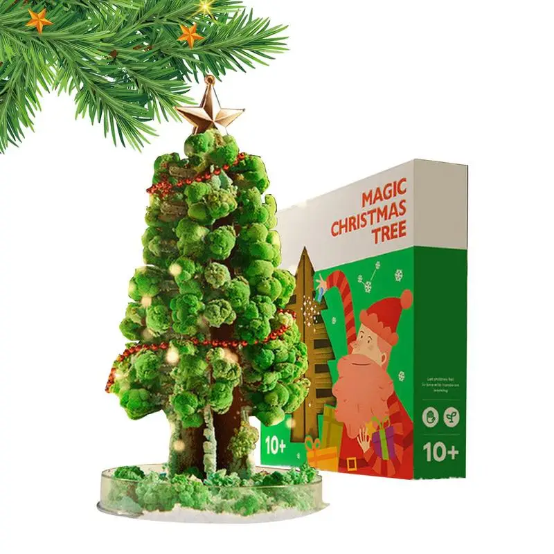 

Growing Christmas Tree Magic Growing Christmas Tree Crystal Christmas Tree Green Colorful Presents Novelty Funny Educational And