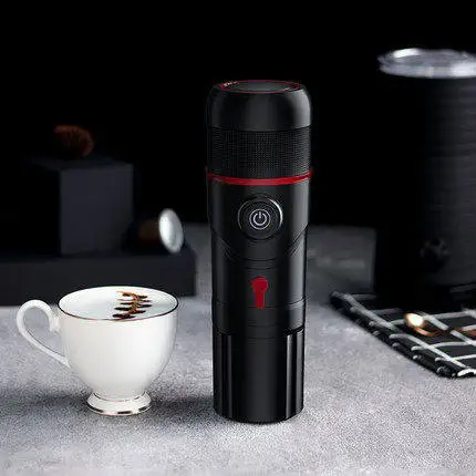 3-in-1 Car Portable Electric Coffee Maker, Espresso Machine with Heating Function, 18 Bar, Compatible NS Pods & Ground Coffee