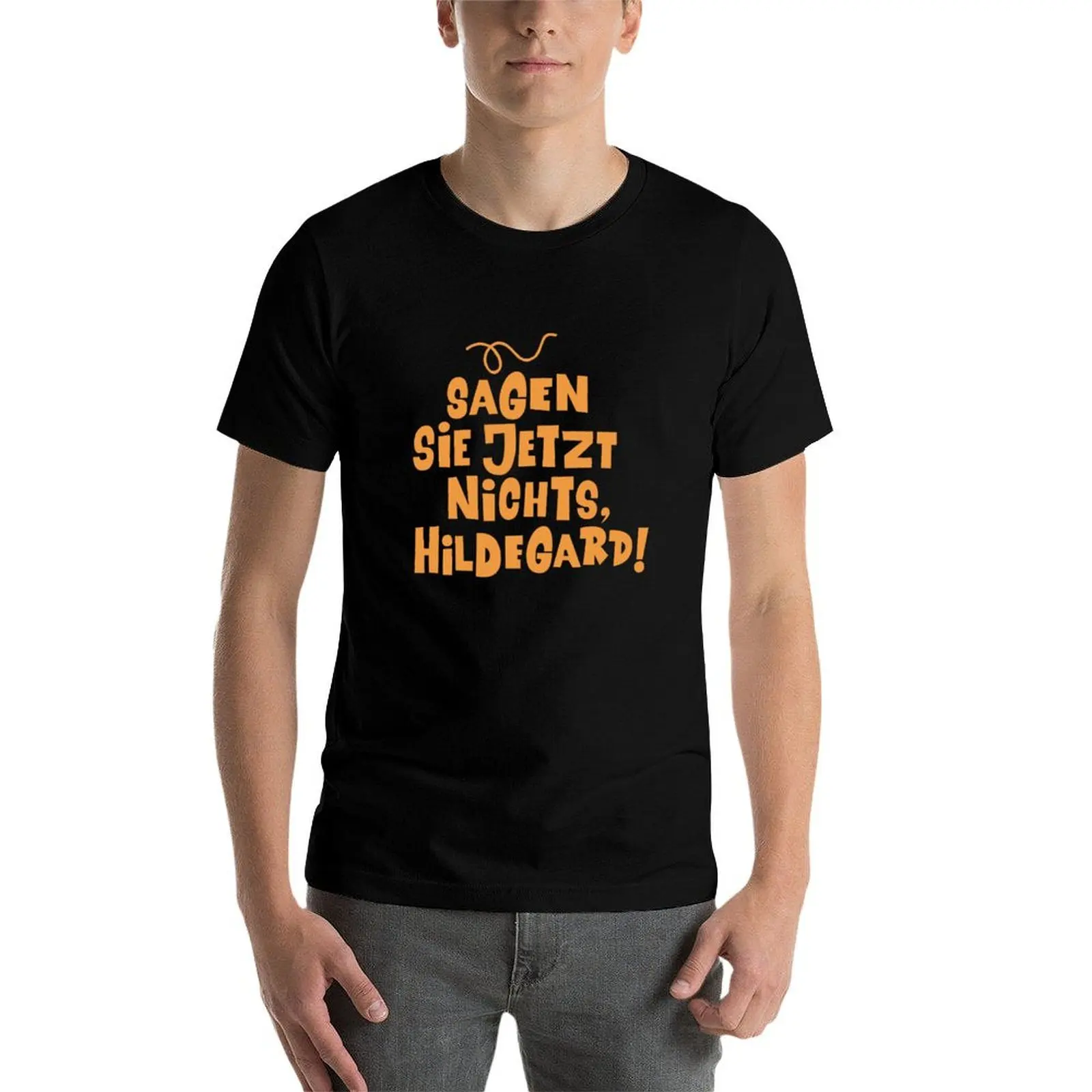 Фото Не говорите ничего сейчас, Хильдегард - Лорио - The Nudel - TV Kult German T-Shirt Soft Casual Short Sleeve Cotton Tee №4