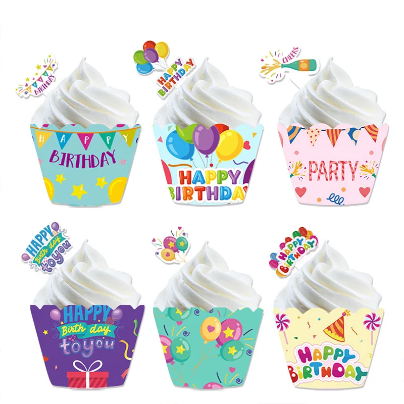 

24-96 шт., фартуки для украшения торта на день рождения