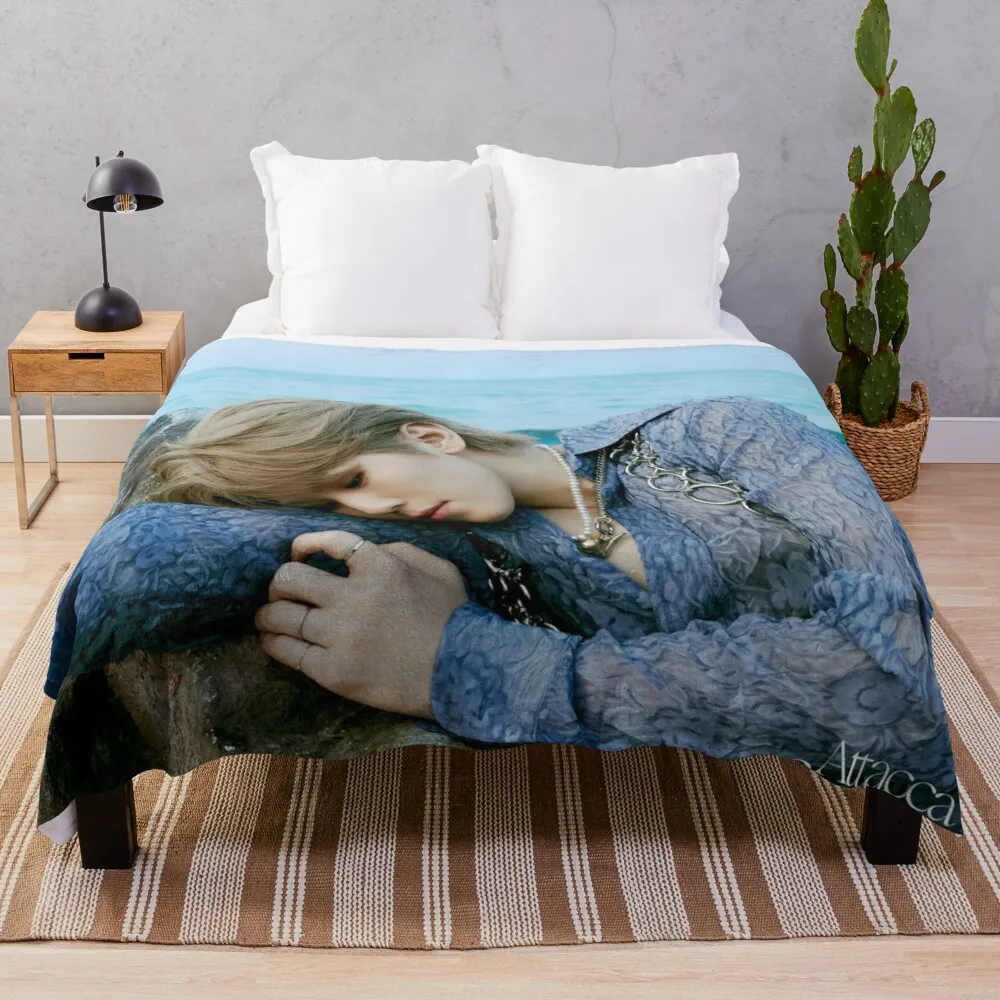 

Woozi SEVENTEEN ATTACCA Throw Blanket Cotton Knit Blanket