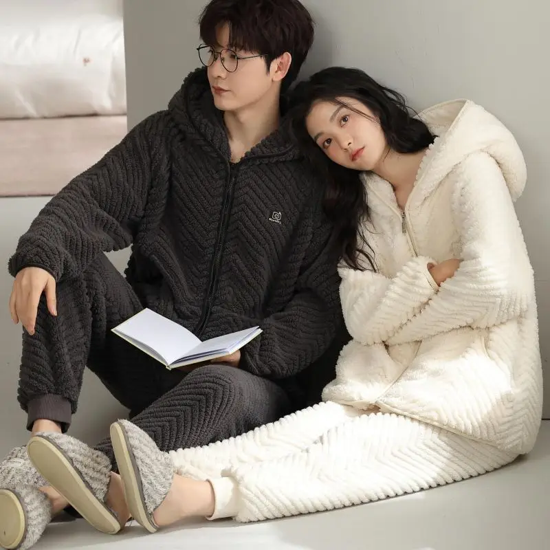 Милые пижамы женская теплая одежда для сна фланелевая зимняя пижама девочек