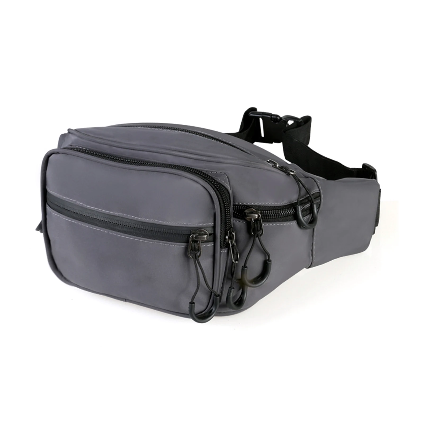 

Men Women Waist Bag Phone Holder Waterproof Hip Pouch Fanny Pack Running Hiking Oxford Cloth Purse Travel Outdoor Sports Casual