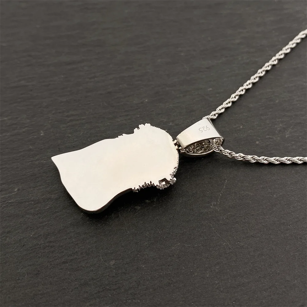 Moissanite Pendant Necklaces For Men Women S925 Silver Real Diamonds Jewelry Pass Tester Free Shipping With GRA Free Shipping