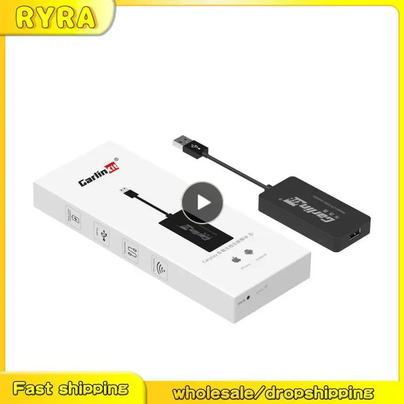 

3.0 Car Wireless Ai Box 0.75w Wide Compatibility Wireless Android Auto Ai Box Wireless Android Auto Adapter Automobile 5v-12.1a