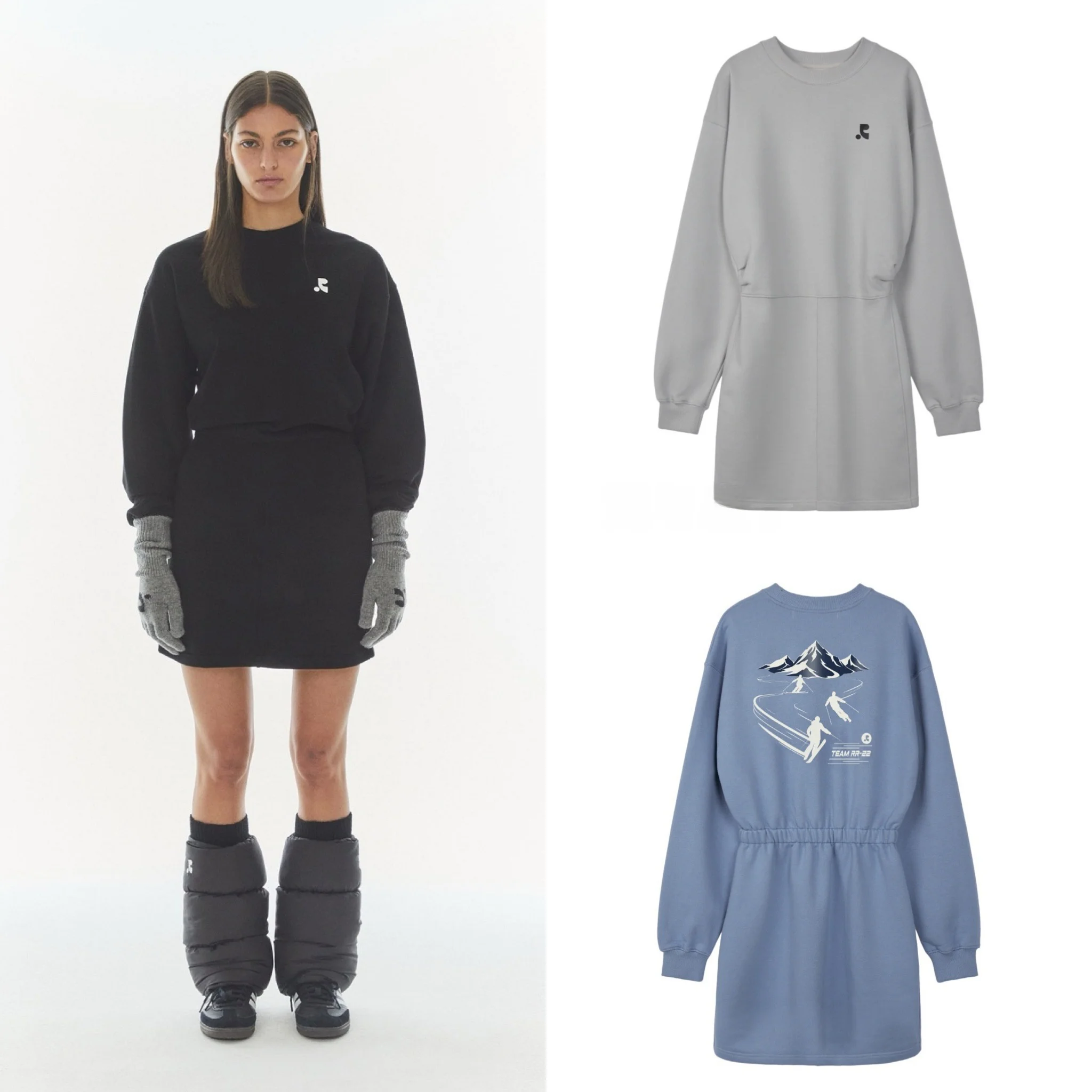 Южная Корея RR24 осенне-зимний новый свитер с рисунком снежной горной лыжной спины