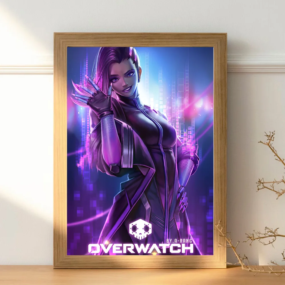 Винтажный Плакат Overwatch Game Клейкий Настенный Художественный Декор Для Домашнего