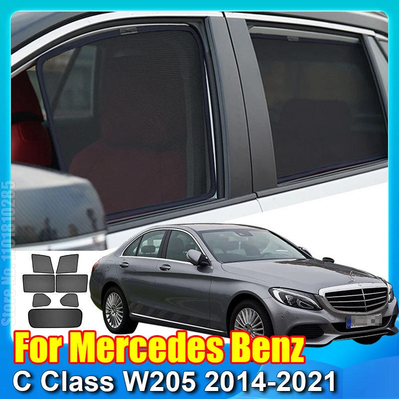 Магнитный солнцезащитный козырек для Mercedes Benz C Class W205 2014-2021