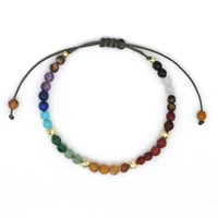 vlen boho natural stone bracelet for women colorful beads pulseras jewelry 4mm faceted beaded bracelets bangle gift for girl