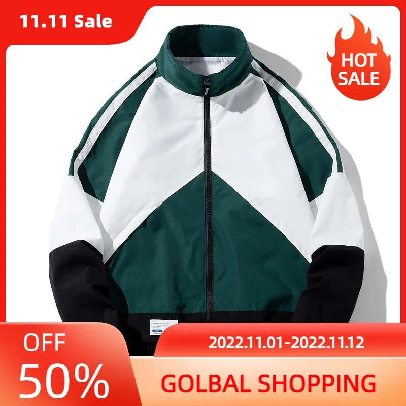 

Мужская яркая одежда LUCLESAM, новинка осень-зима 2022, облегающая Корейская повседневная спортивная одежда с воротником-стойкой для мужчин