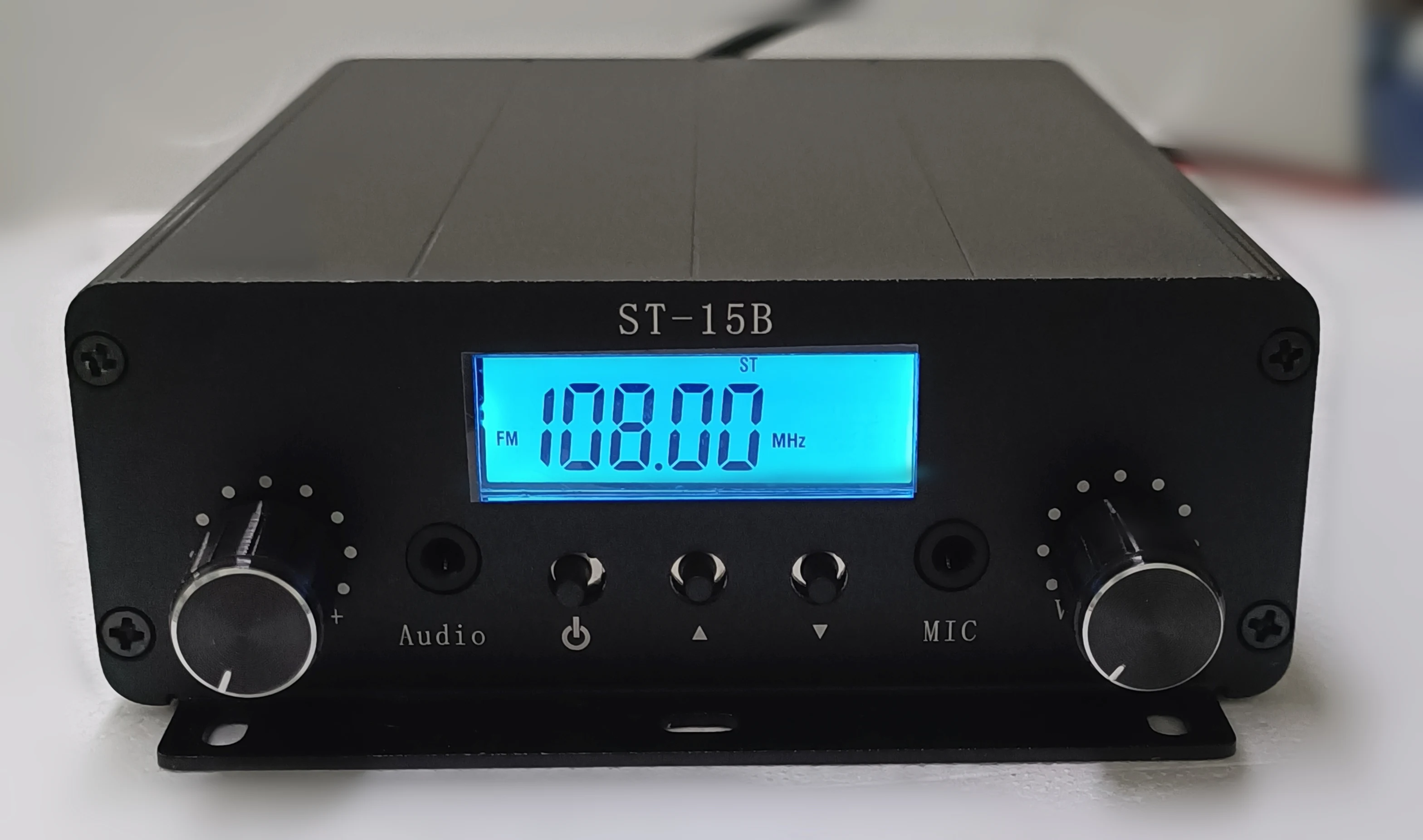 Rf fm 15w стерео передатчик 1 5 w/15w 87-108MHZ только хост TNC/BNC ST-15B частотная модуляция
