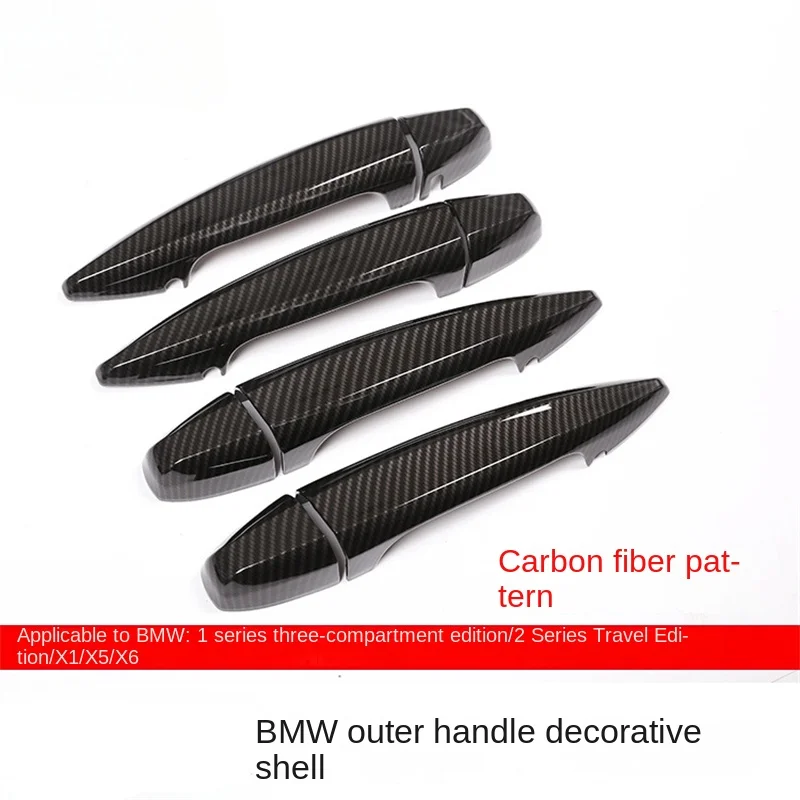 

For BMW 1 Series 2 Series Travel Version Style X1 X5 X6 ABS Carbon Fibre Car Outer Handle Shell Trim exterior Car Accessories