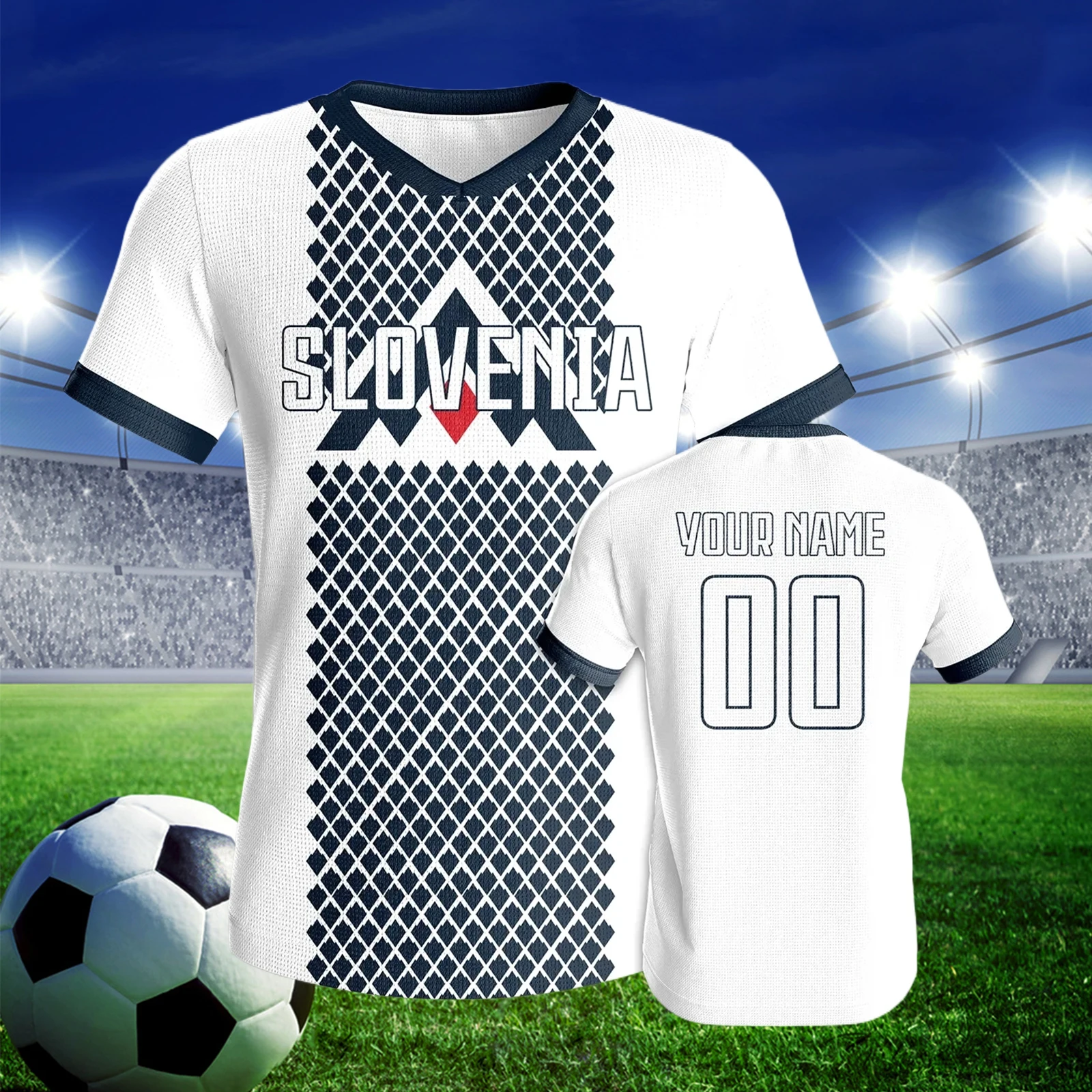 Футбольная майка Словения на заказ дышащая футбольная тренировочная футболки с